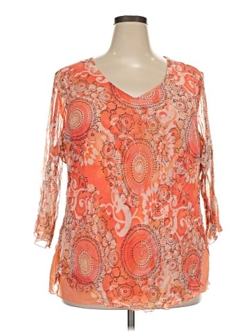 S.L.B. 3/4 Sleeve Silk Top (view 1)