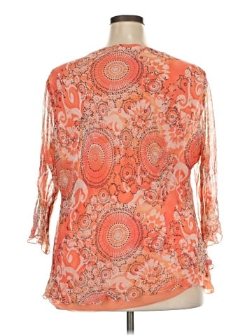S.L.B. 3/4 Sleeve Silk Top (view 2)