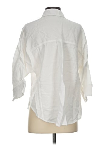 Madewell Cotton Double-Gauze Oversized Shirt (view 2)