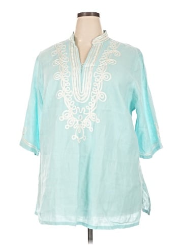 Charter Club 3/4 Sleeve Blouse (view 1)