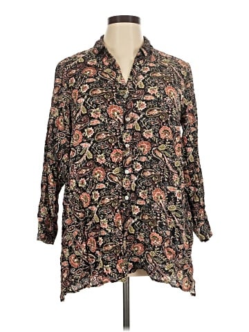 J.Jill 3/4 Sleeve Button-Down Shirt (view 1)