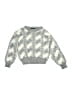 High Sierra 100% Acrylic Chevron-herringbone Silver Pullover Sweater Size 5 - photo 1