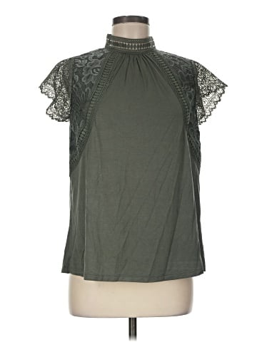 Cable & Gauge Short Sleeve Blouse (view 1)