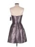 Thread 100% Polyester Metallic Silver Cocktail Dress Size 0 - photo 2