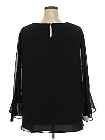 Calvin Klein Long Sleeve Blouse (view 2)