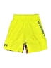Under Armour 100% Polyester Graphic Yellow Athletic Shorts Size M (youth) - photo 1