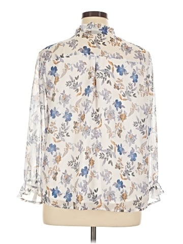 Allegra K 3/4 Sleeve Blouse (view 2)