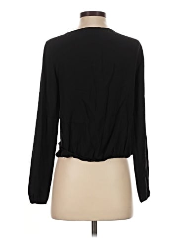 Theory Long Sleeve Silk Top (view 2)