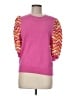 THML Chevron-herringbone Pink Pullover Sweater Size M - photo 1
