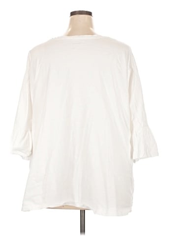 Roaman's 3/4 Sleeve Top (view 2)