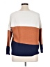 Evolution by Cyrus Color Block Orange Pullover Sweater Size XL - photo 2