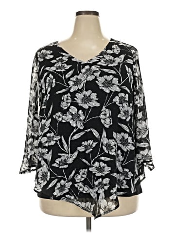 Sara Michelle 3/4 Sleeve Blouse (view 1)