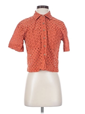 Marled by Reunited Short Sleeve Blouse (view 1)
