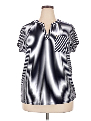 Jones New York Signature Short Sleeve Blouse (view 1)