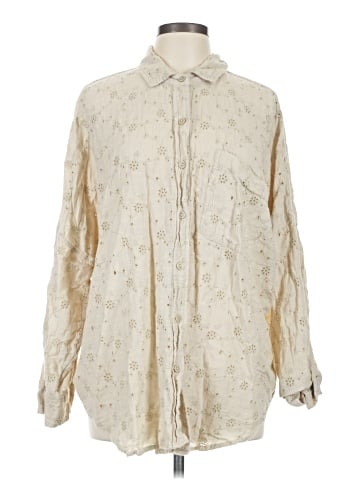 American Eagle Outfitters Long Sleeve Button-Down Shirt (view 1)