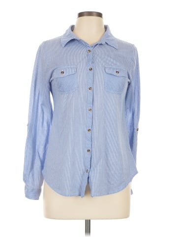 Passport Long Sleeve Button-Down Shirt (view 1)