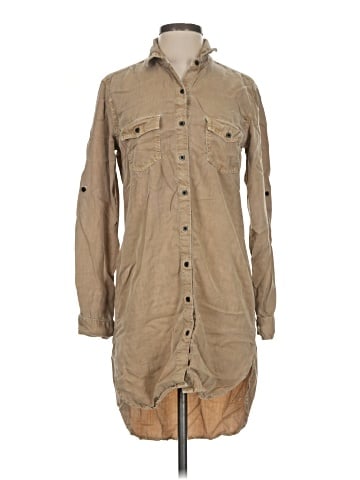 SNEAK PEEK Long Sleeve Button-Down Shirt (view 1)
