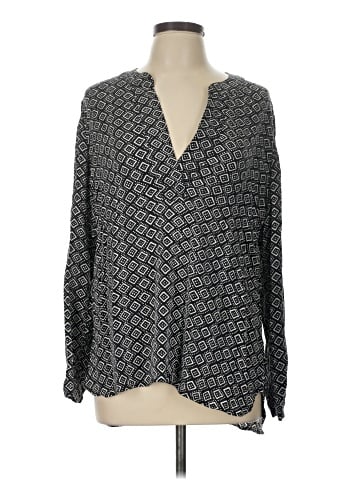 Diane von Furstenberg Long Sleeve Silk Top (view 1)