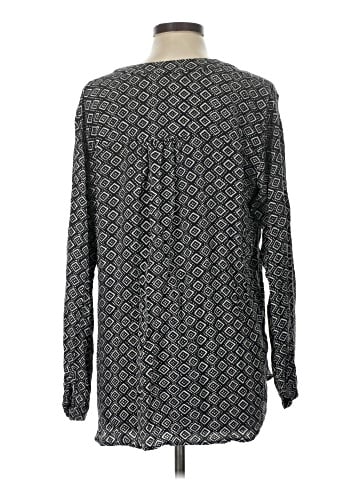Diane von Furstenberg Long Sleeve Silk Top (view 2)