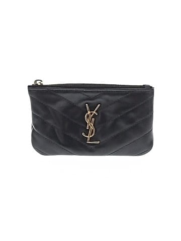 Saint Laurent Calfskin Matelasse Monogram Key Pouch (view 1)