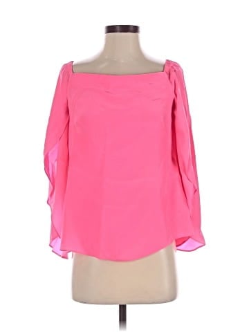 Alice & Trixie 3/4 Sleeve Silk Top (view 1)