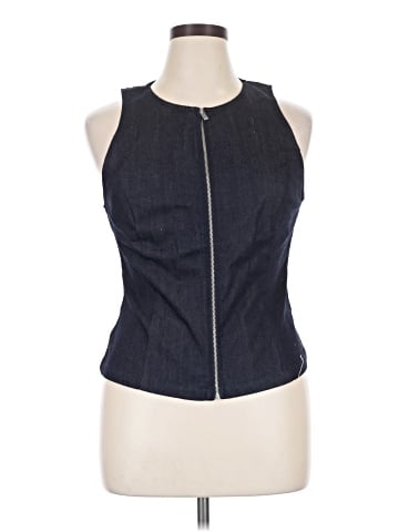 Zara Denim Vest (view 1)
