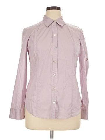 Ann Taylor Long Sleeve Button-Down Shirt (view 1)