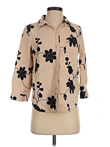 Isabella Sinclair 3/4 Sleeve Button-Down Shirt (view 1)