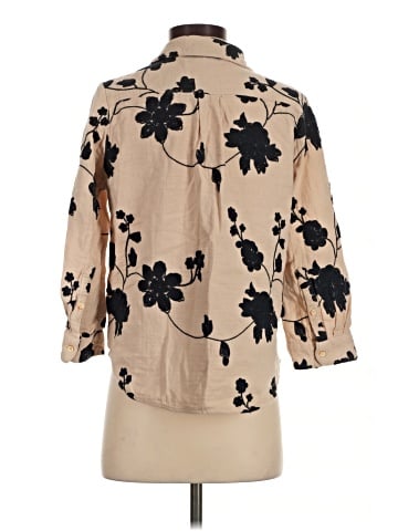 Isabella Sinclair 3/4 Sleeve Button-Down Shirt (view 2)