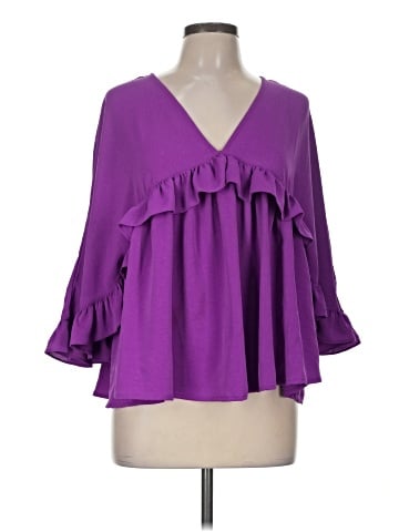 Entro 3/4 Sleeve Blouse (view 1)