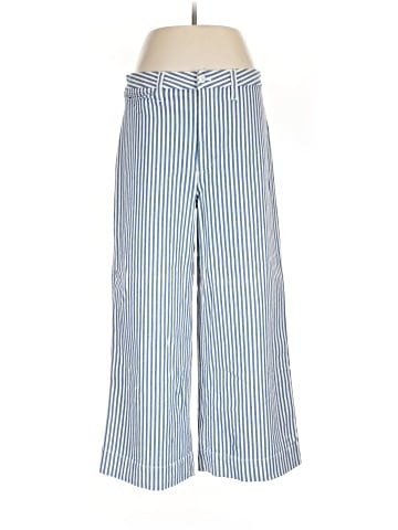Madewell Emmett Wide-Leg Crop Pants in Herringbone Railroad Stripe (view 1)
