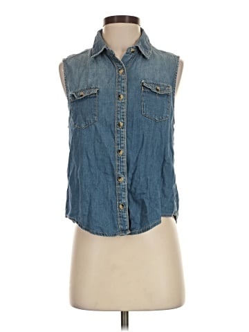 Life in Progress Sleeveless Button-Down Shirt (view 1)