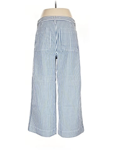 Madewell Emmett Wide-Leg Crop Pants in Herringbone Railroad Stripe (view 2)