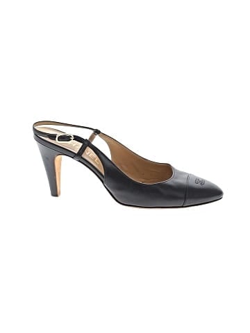 Chanel Vintage Leather Slingback Pumps (view 1)