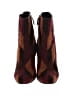 Prada Color Block Red Brown Patchwork Suede Booties Size EU 38 - photo 2