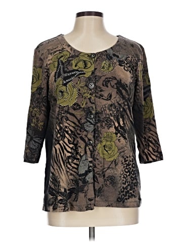 Christopher & Banks 3/4 Sleeve Blouse (view 1)