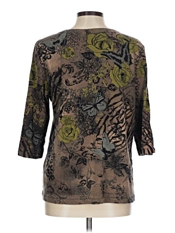Christopher & Banks 3/4 Sleeve Blouse (view 2)