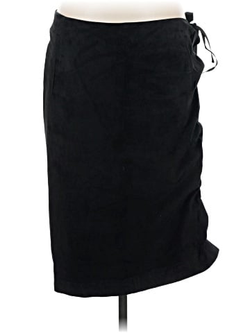 Saint Laurent Vintage Suede Lace Up Skirt (view 1)