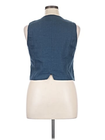 Madewell Single-Breasted Vest in 100% Linen (view 2)