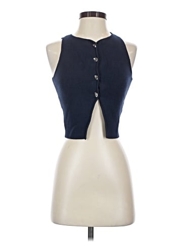 Zara Sleeveless Button-Down Shirt (view 1)