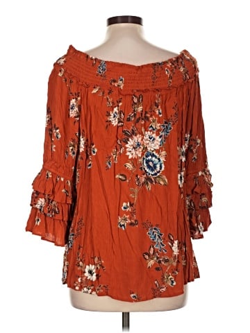 Lola P. 3/4 Sleeve Blouse (view 2)