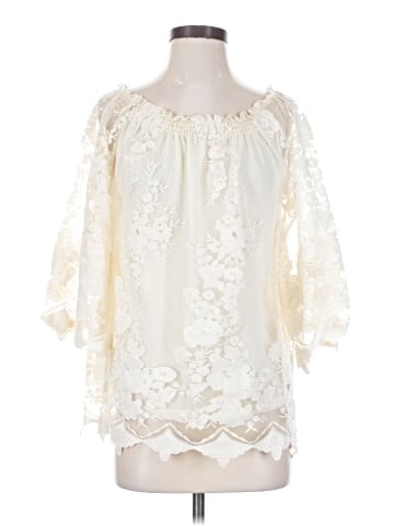 Entro 3/4 Sleeve Blouse (view 1)