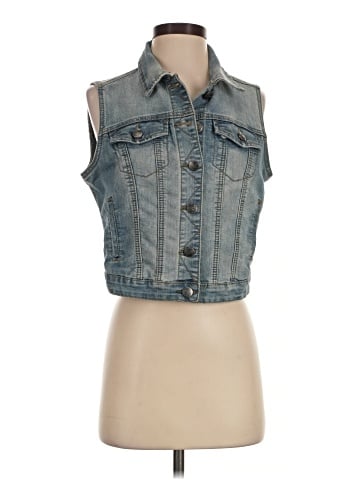 Earl Jean Denim Vest (view 1)