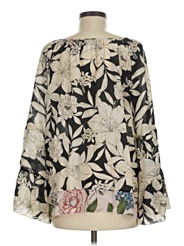 Jade 3/4 Sleeve Silk Top (view 2)