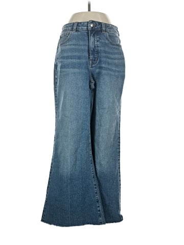 Madewell Curvy Flared Wide-Leg Crop Jeans in Oneida Wash (view 1)
