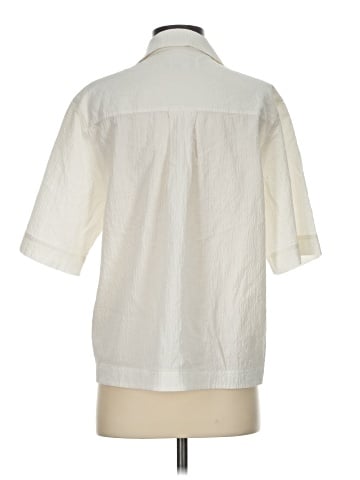 Cos 3/4 Sleeve Button-Down Shirt (view 2)