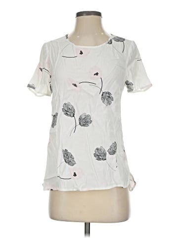 Pale Sky Short Sleeve Blouse (view 1)