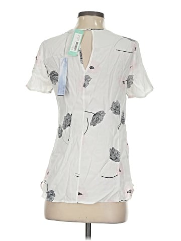 Pale Sky Short Sleeve Blouse (view 2)