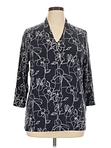 Chico's 3/4 Sleeve T-Shirt (view 1)