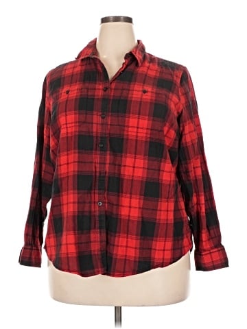 St. John's Bay Long Sleeve Button-Down Shirt (view 1)